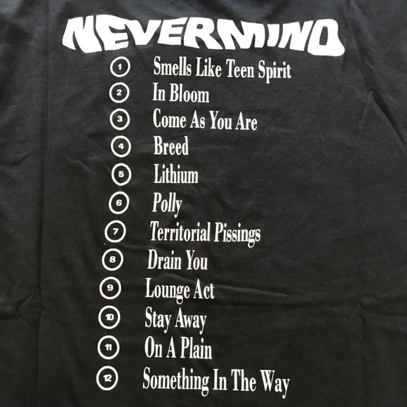 NIRVANA NEVERMIND 2-Sided H&M T-shirt XL - Picture 4 of 5